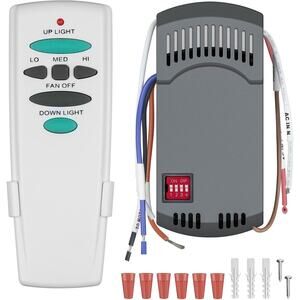 Universal Ceiling Fan Remote Control Kit with Up Down Light Replacement for Hamp